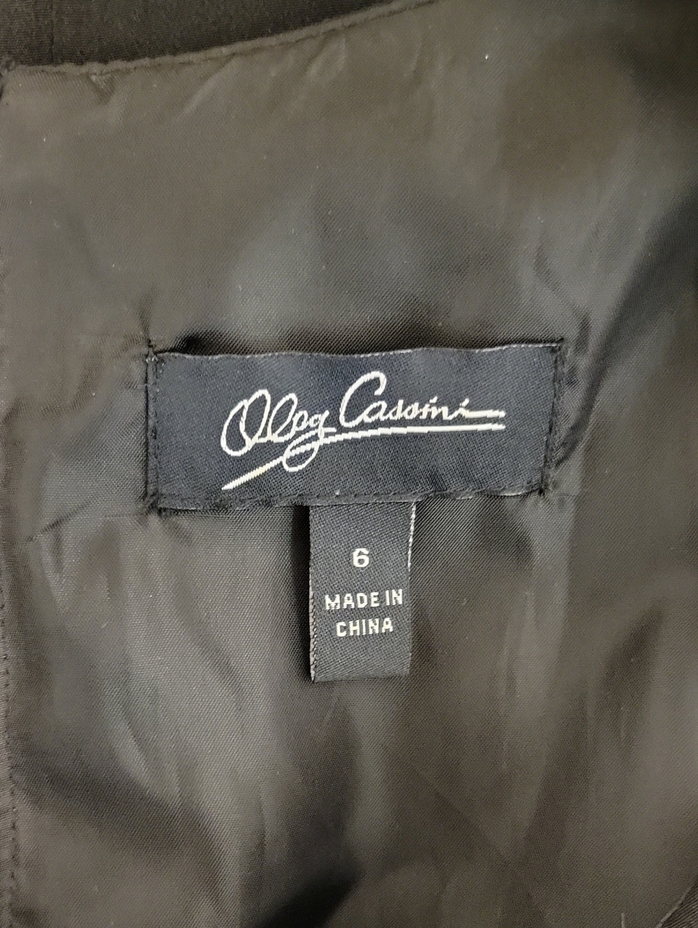 Oleg Cassini Little Black Sleeveless Cocktail Dress. Sz 6. Classic Old Money - Picture 4 of 6